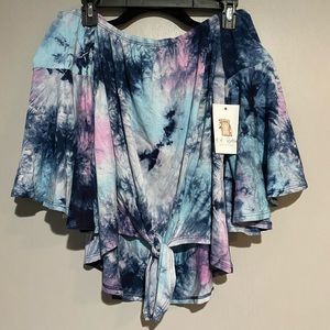 ✨C.C. Bella Boutique✨ Tie Dye Off the Shoulder Top